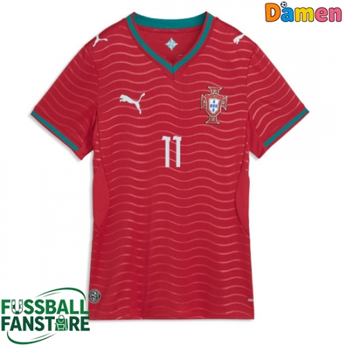Portugal Joao Felix #11 Replik Heimtrikot Damen WM 2026 Kurzarm
